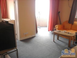 金橋酒店公寓精裝一室一廳出租，真實含物業(yè)，拎包入住